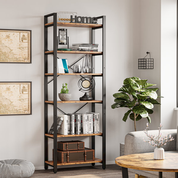 17 Stories Teralyn 80.7'' H x 23.8'' W Iron Etagere Bookcase & Reviews